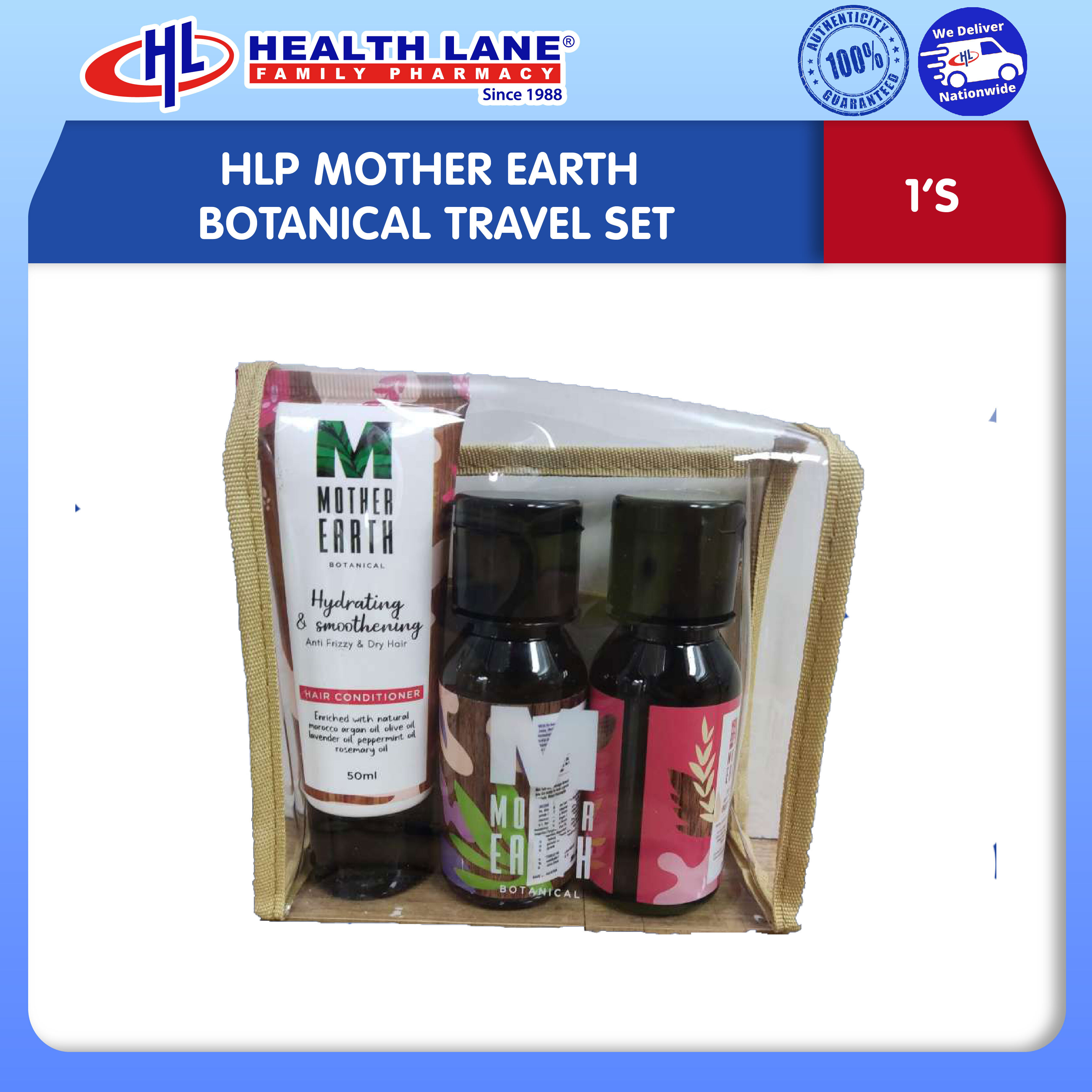 HLP MOTHER EARTH BOTANICAL TRAVEL SET